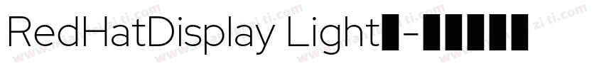 RedHatDisplay Light◆字体转换